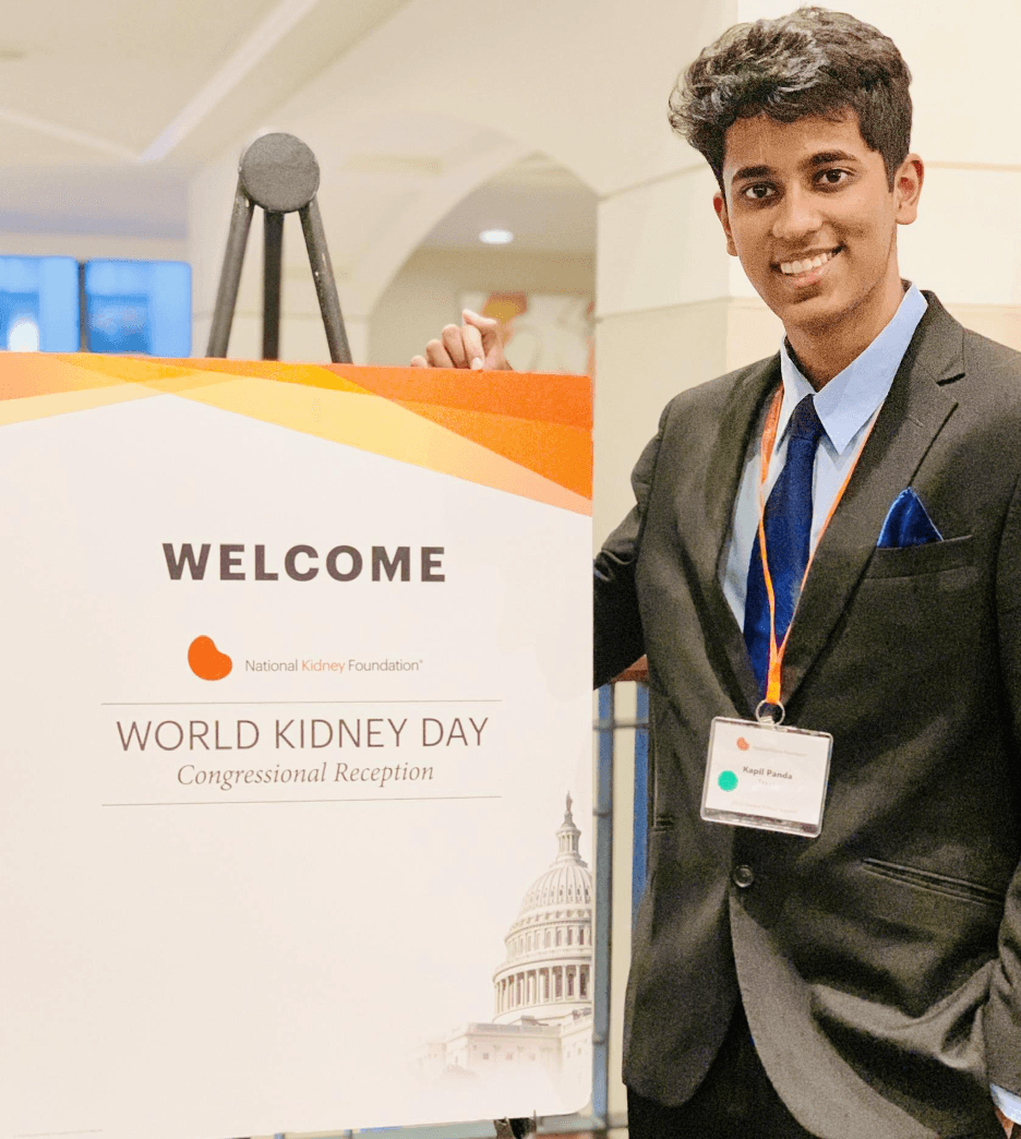Kapil becomes a political advocate with the National Kidney Foundation, working to reform kidney policy and improve patient outcomes